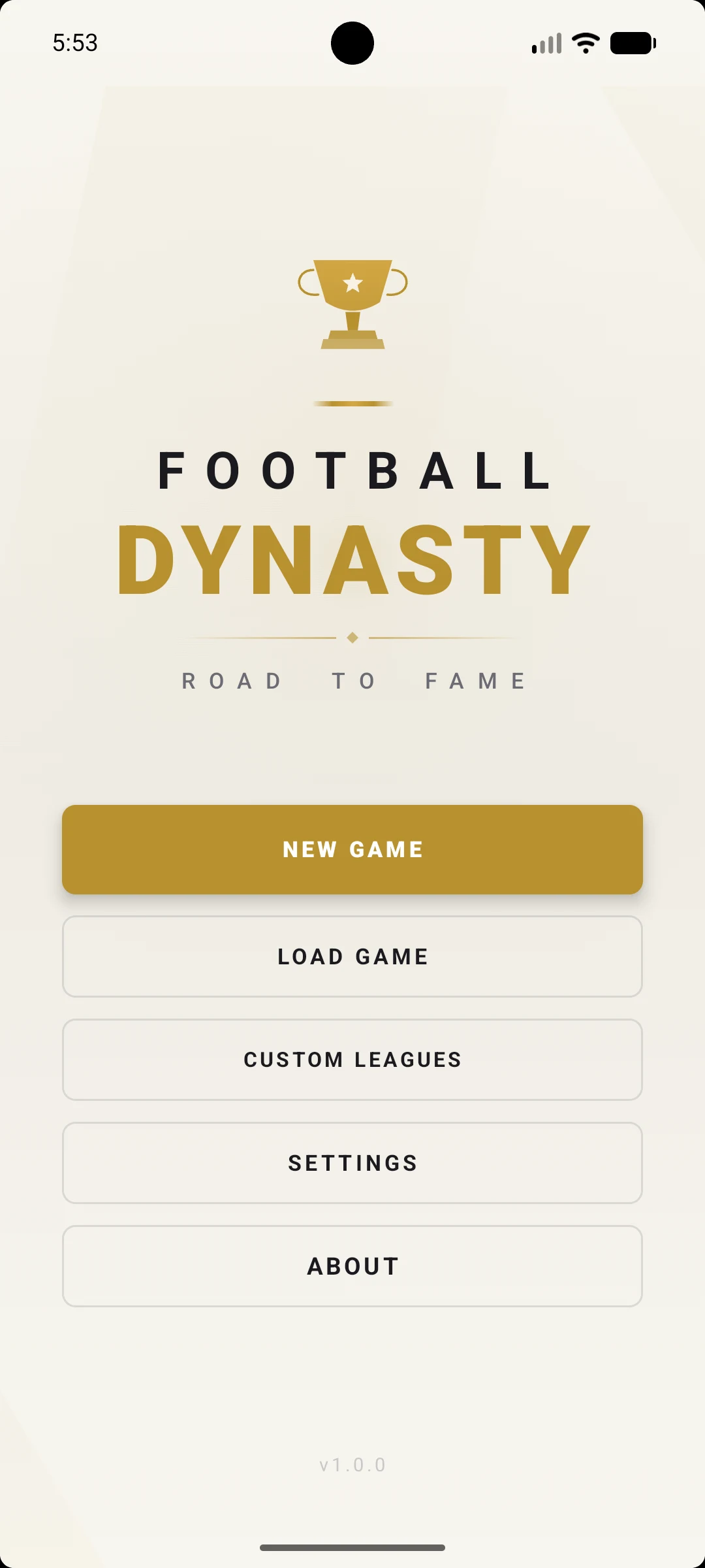 Football Dynasty: Road To Fame screenshot